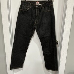 Levi's 501 Straight Leg, Button Fly, 36x34, Dark Charcoal Wash, Mexico, VTG
